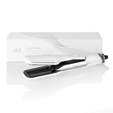 ghd duet hair style | 2-in-1 straightener + hairdryer, hot air styler for transforming wet to styled hair - White on sale